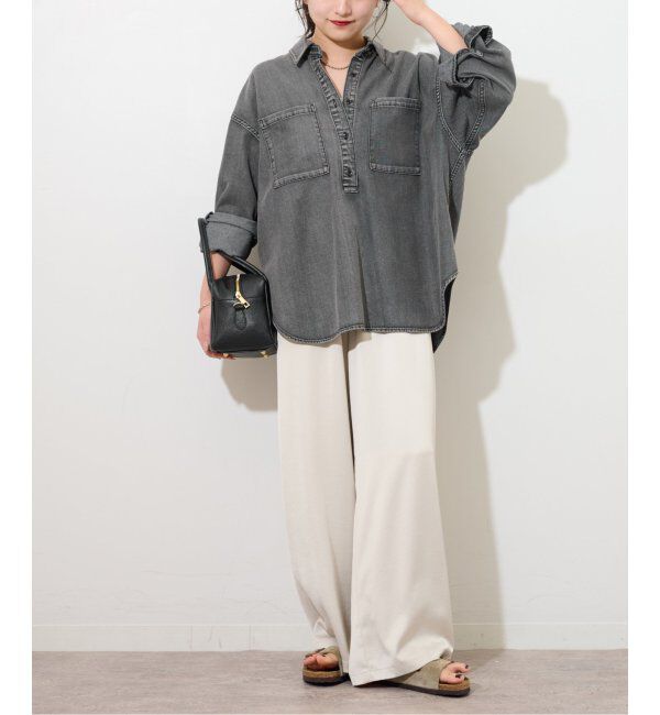 JOURNAL STANDARD relume「《WEB限定追加 / 新色》デニムプルオーバーシャツ」|シャツ・ブラウス|
