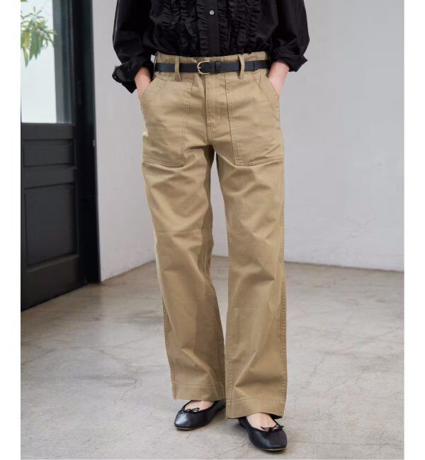 Spick and Span「《追加2》ルーズベイカーパンツ」|カーゴ|