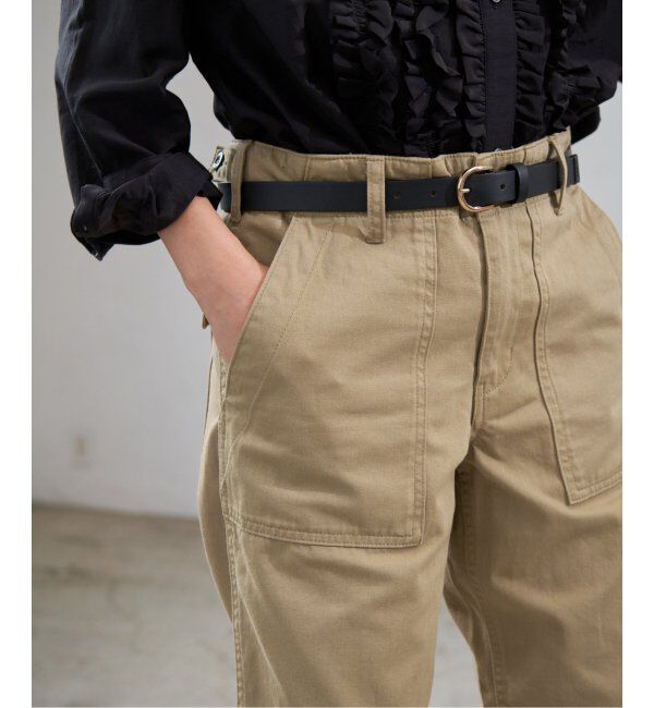 Spick and Span「《追加2》ルーズベイカーパンツ」|カーゴ|