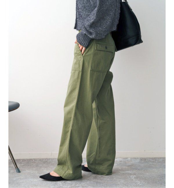 Spick and Span「《追加2》ルーズベイカーパンツ」|カーゴ|