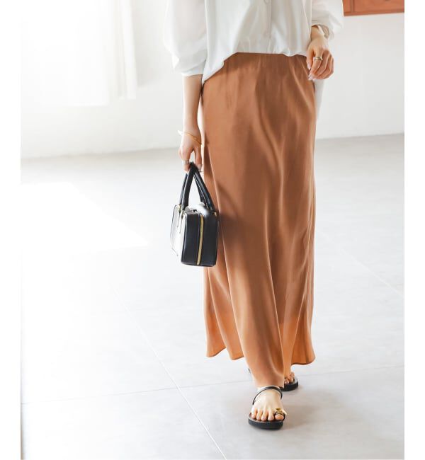 NOBLE「《追加2》キュプラナローAラインスカート」|スカート|