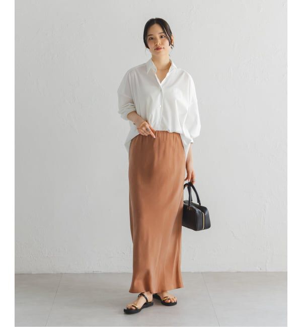 NOBLE「《追加2》キュプラナローAラインスカート」|スカート|