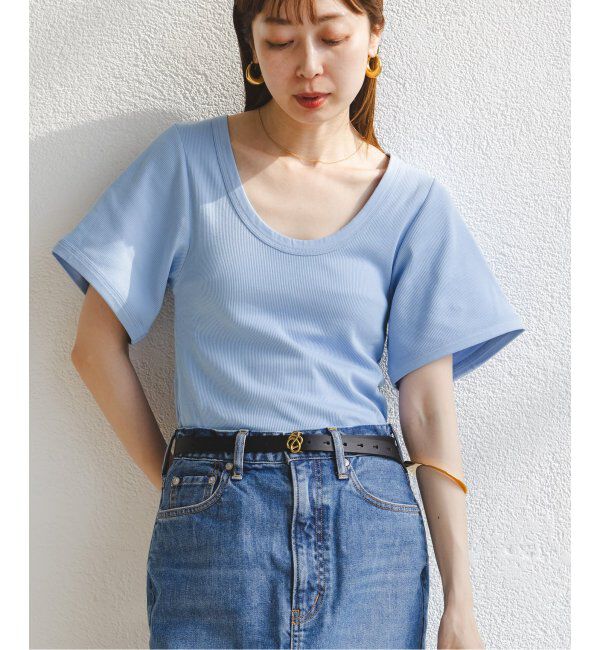 NOBLE「BY MALENE BIRGER/バイマレーネビルガー リブUネックTEE」|Tシャツ・カットソー|