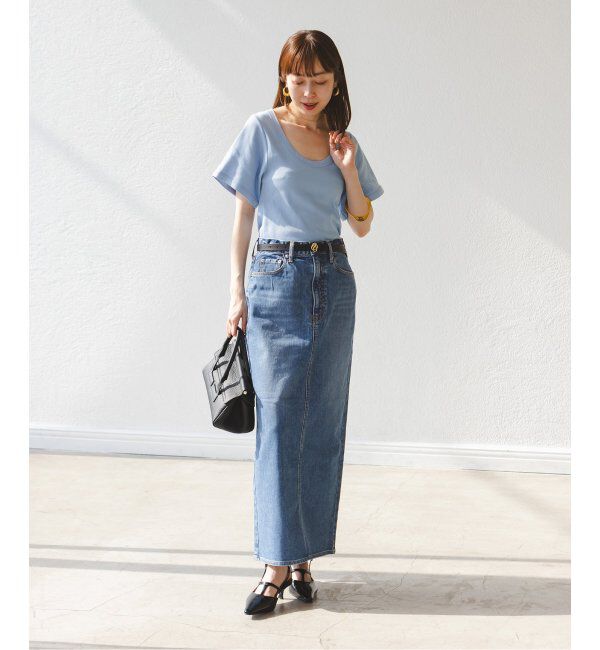 NOBLE「BY MALENE BIRGER/バイマレーネビルガー リブUネックTEE」|Tシャツ・カットソー|