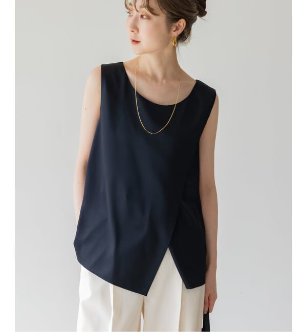 NOBLE「【洗える】ルナサテンレイヤードブラウス」|シャツ・ブラウス|