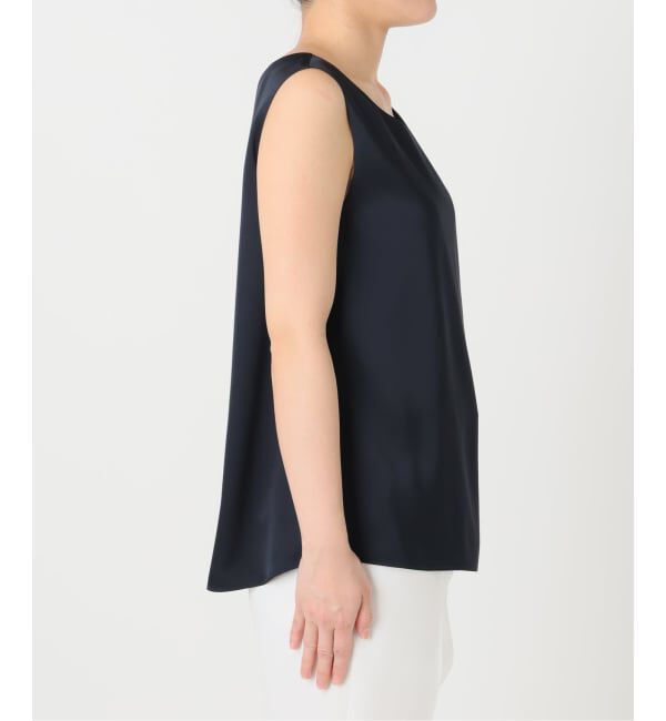 NOBLE「【洗える】ルナサテンレイヤードブラウス」|シャツ・ブラウス|