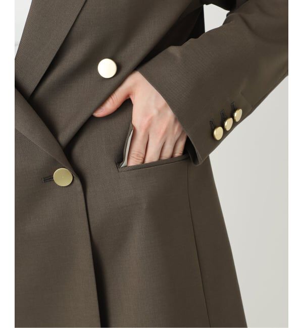 NOBLE「エステルツイルピークドラペルジャケット」|テーラードジャケット|