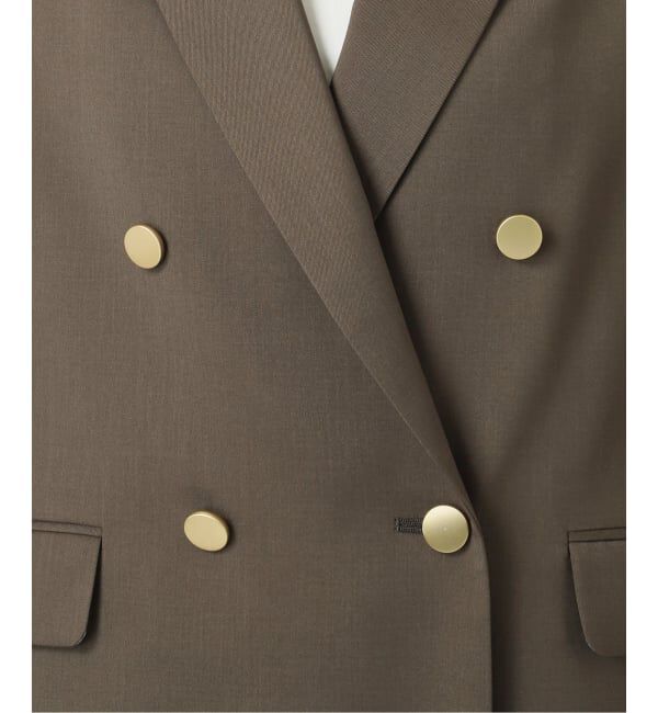 NOBLE「エステルツイルピークドラペルジャケット」|テーラードジャケット|