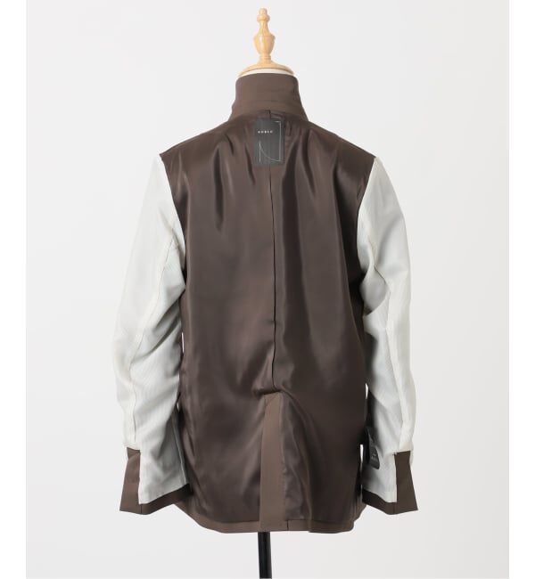 NOBLE「エステルツイルピークドラペルジャケット」|テーラードジャケット|