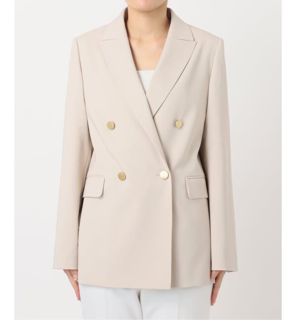 NOBLE「エステルツイルピークドラペルジャケット」|テーラードジャケット|