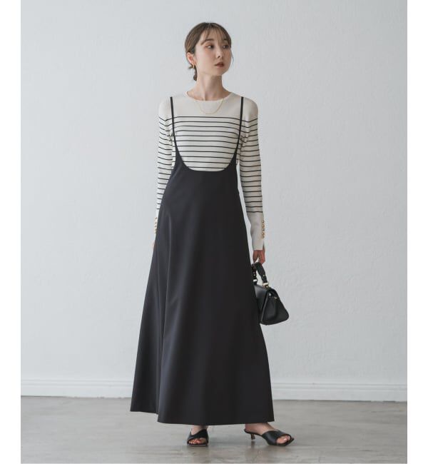 NOBLE「キャミストラップフレアスカート」|ワンピース|