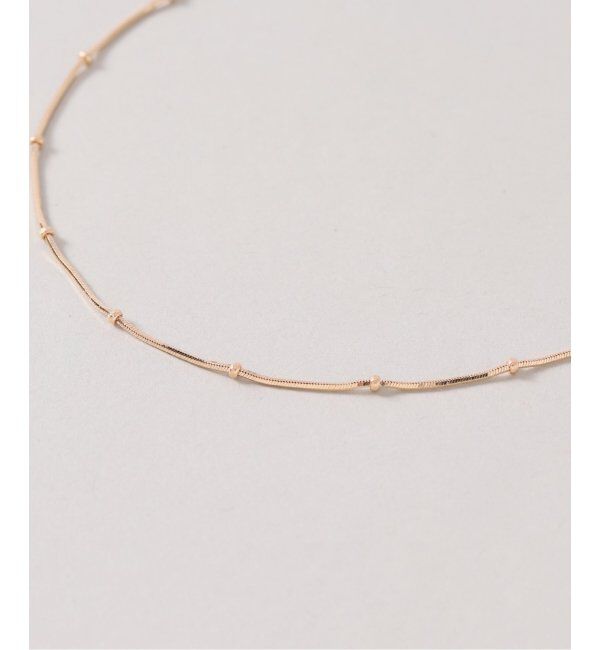 Lilas by Spick&Span「スタッドチェーンネックレス K18」|ネックレス|