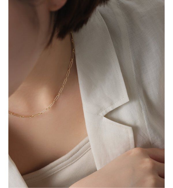 Lilas by Spick&Span「ロングクリップチェーンネックレス K18」|ネックレス|ゴールド