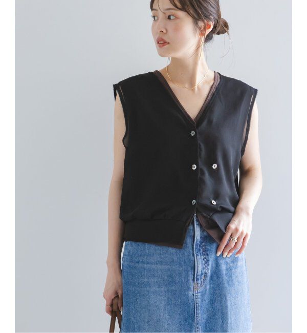 NOBLE「《NOBLE別注カラー》PROTAGONISTA/プロタゴニスタ レイヤードベスト」|ベスト・ジレ|