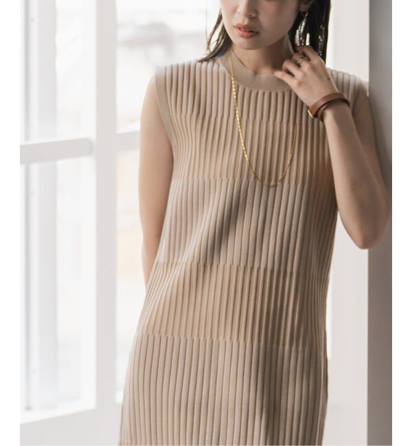 NOBLE「《WEB限定追加》【洗える】ランダムリブマーメイドニットワンピース2」|ワンピース|