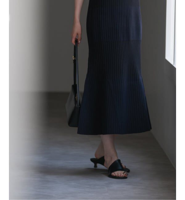 NOBLE「《WEB限定追加》【洗える】ランダムリブマーメイドニットワンピース2」|ワンピース|