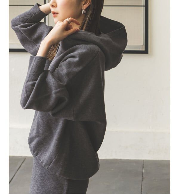 NOBLE「《追加》接結タック編みフードプルオーバー」|ニット・セーター|