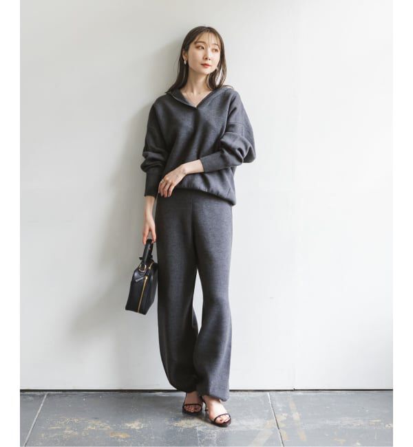 NOBLE「《追加》接結タック編みフードプルオーバー」|ニット・セーター|