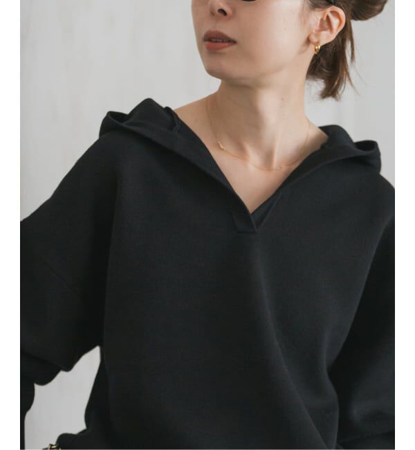 NOBLE「《追加》接結タック編みフードプルオーバー」|ニット・セーター|