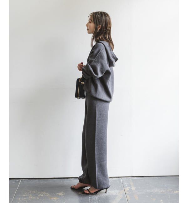 NOBLE「《追加》接結タック編みフードプルオーバー」|ニット・セーター|