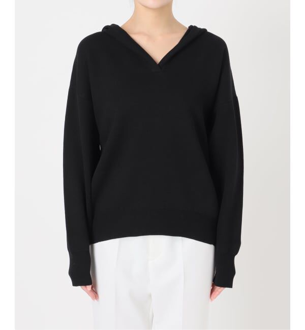 NOBLE「《追加》接結タック編みフードプルオーバー」|ニット・セーター|