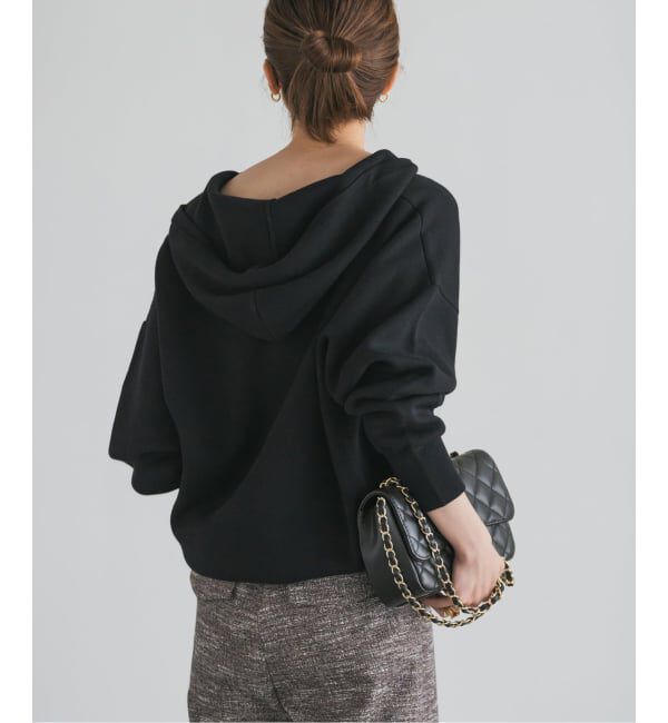 NOBLE「《追加》接結タック編みフードプルオーバー」|ニット・セーター|