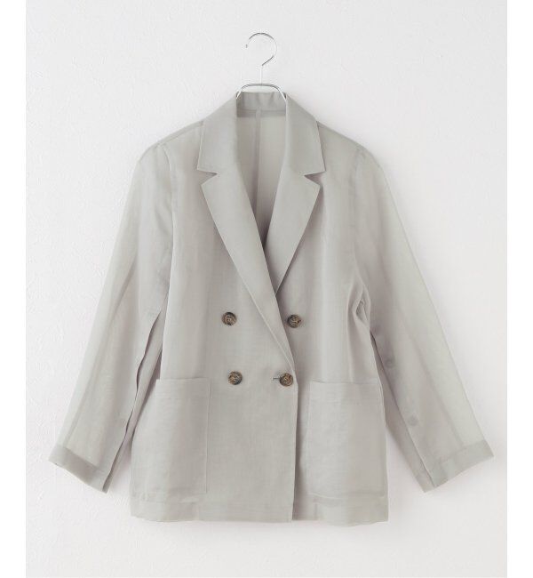NOBLE「《追加》ソフトオーガンジーシアージャケット 3」|テーラードジャケット|