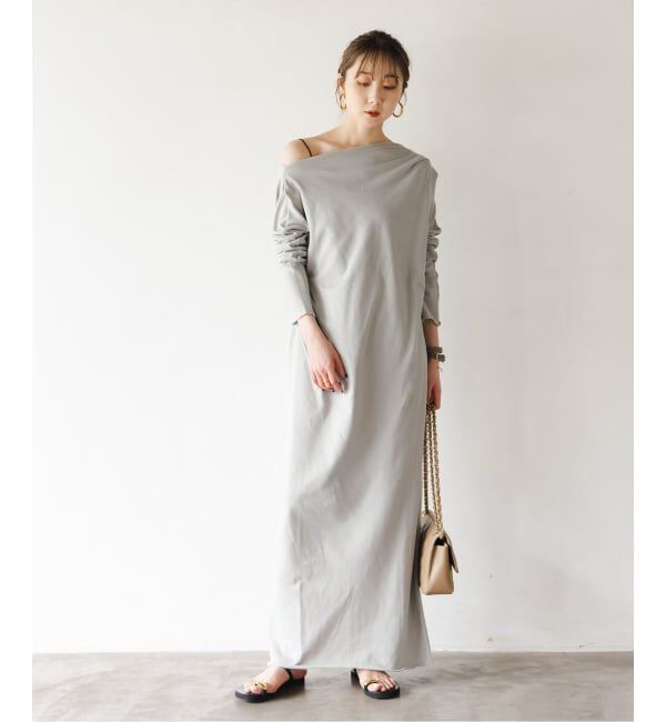 NOBLE「《NOBLE別注》GREYCHORD/グレーコード タックギャザーワンピース」|ワンピース|