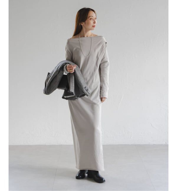 NOBLE「《NOBLE別注》GREYCHORD/グレーコード タックギャザーワンピース」|ワンピース|