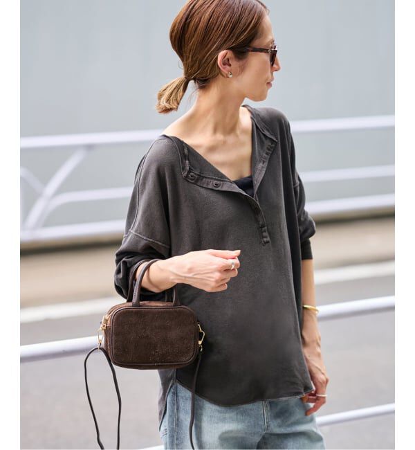 FRAMeWORK「≪追加≫サーフニットヘンリーTee」|Tシャツ・カットソー|