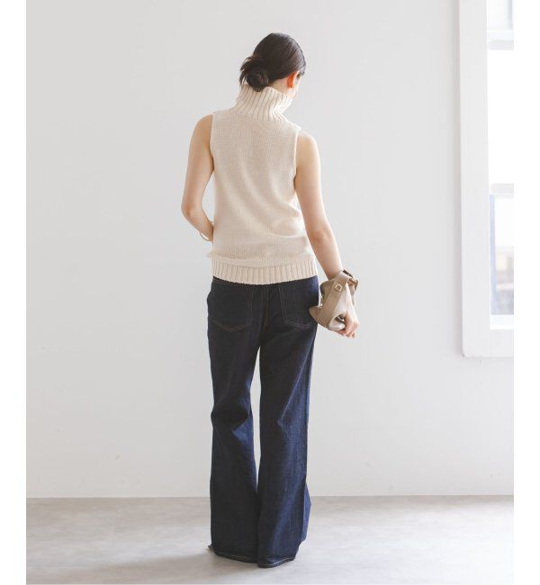 NOBLE「ローゲージノースリーブハイネックニット」|ニット・セーター|