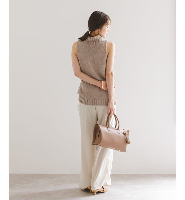 NOBLE「ローゲージノースリーブハイネックニット」|ニット・セーター|