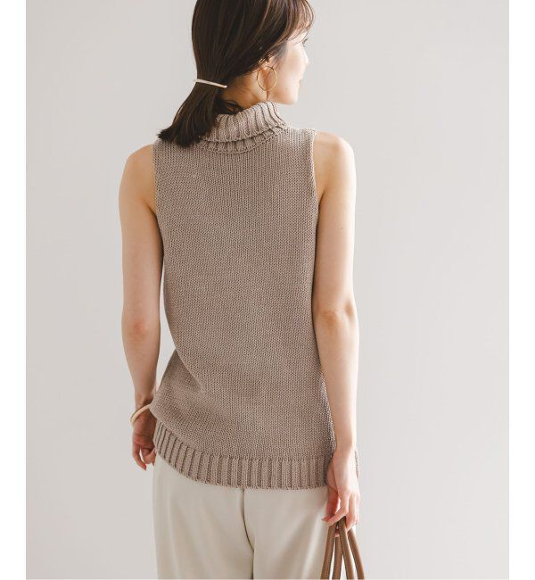 NOBLE「ローゲージノースリーブハイネックニット」|ニット・セーター|