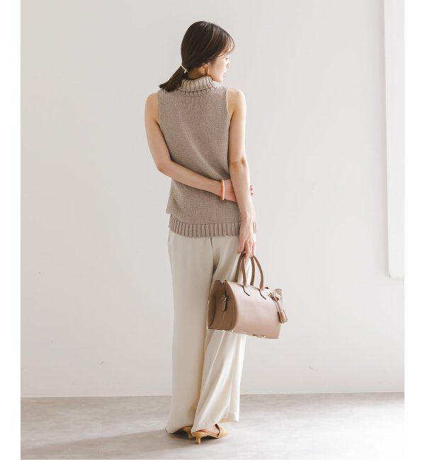 NOBLE「ローゲージノースリーブハイネックニット」|ニット・セーター|