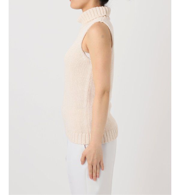 NOBLE「ローゲージノースリーブハイネックニット」|ニット・セーター|