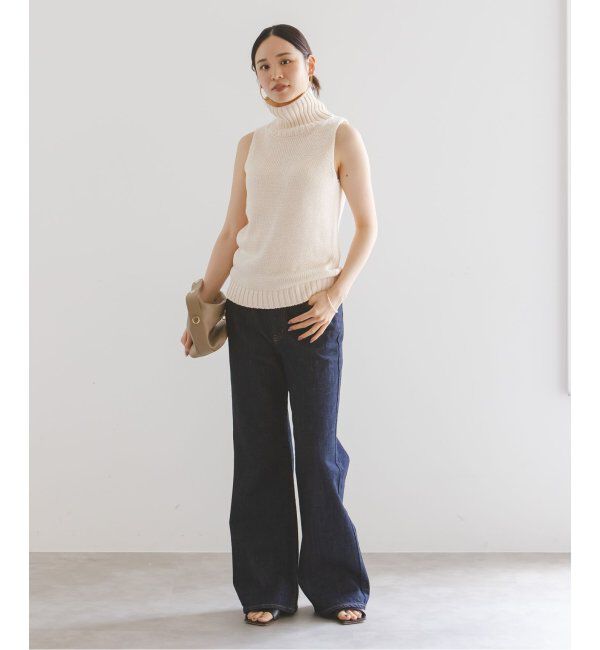 NOBLE「ローゲージノースリーブハイネックニット」|ニット・セーター|