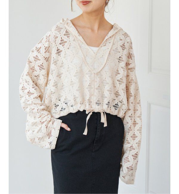 Spick and Span「《追加》Uhr / ウーア 別注Lace Foodie Tops」|シャツ・ブラウス|