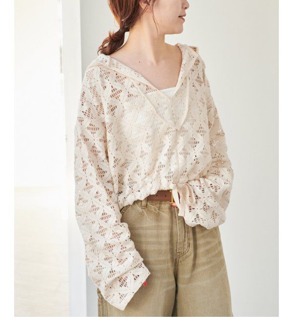 Spick and Span「《追加》Uhr / ウーア 別注Lace Foodie Tops」|シャツ・ブラウス|