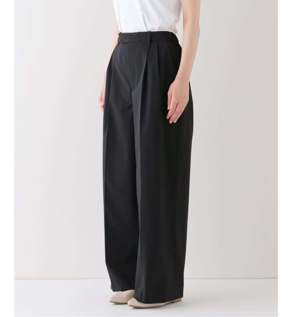 FRAMeWORK「≪追加≫ウォッシャブルTWタックワイドパンツ」|スラックス|