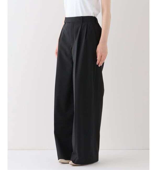 FRAMeWORK「≪追加≫ウォッシャブルTWタックワイドパンツ」|スラックス|