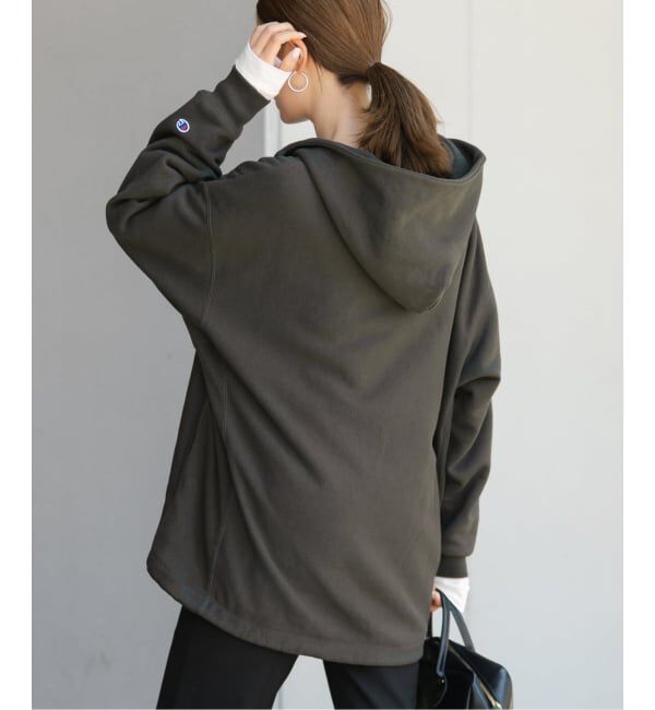 FRAMeWORK「Champion 別注REVERSE WEAVE11.5OZフードハーフジップドロストプルオーバー」|スウェット・ジャージ|