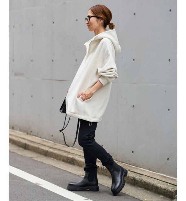 FRAMeWORK「Champion 別注REVERSE WEAVE11.5OZフードハーフジップドロストプルオーバー」|スウェット・ジャージ|