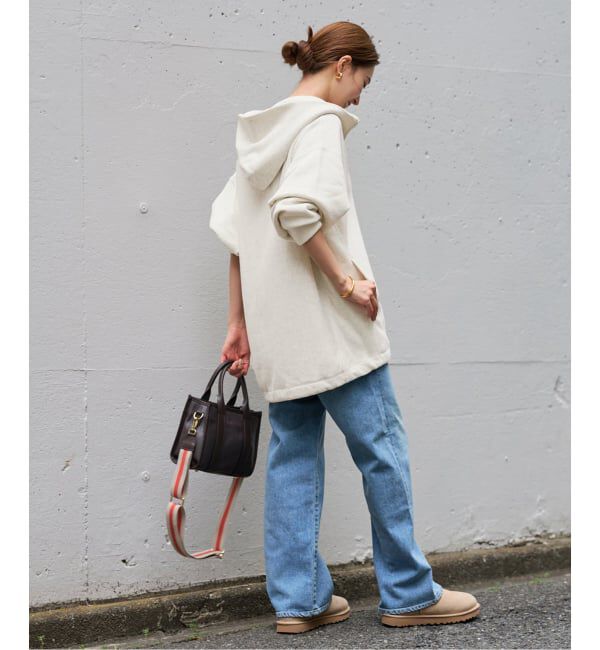 FRAMeWORK「Champion 別注REVERSE WEAVE11.5OZフードハーフジップドロストプルオーバー」|スウェット・ジャージ|