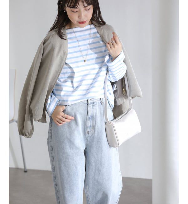  「《予約》【洗える】LE MINOR/ルミノア 別注ボーダープルオーバー」|Tシャツ・カットソー|