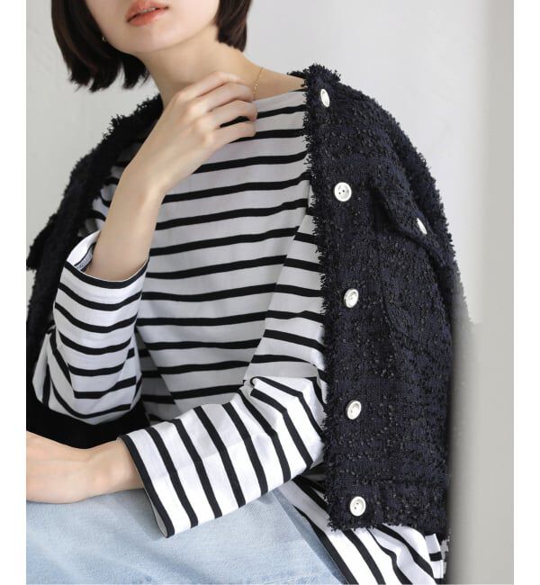  「《予約》【洗える】LE MINOR/ルミノア 別注ボーダープルオーバー」|Tシャツ・カットソー|