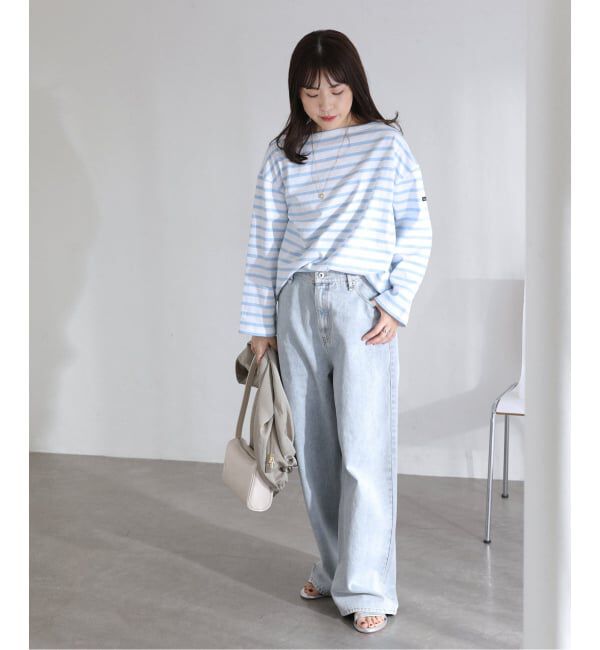  「《予約》【洗える】LE MINOR/ルミノア 別注ボーダープルオーバー」|Tシャツ・カットソー|