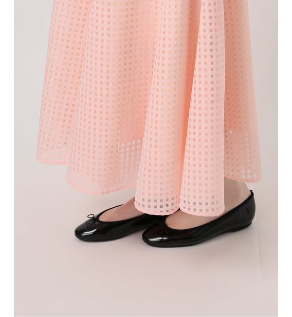  「《予約》【洗える】シアーチェックパネルスカート」|スカート|