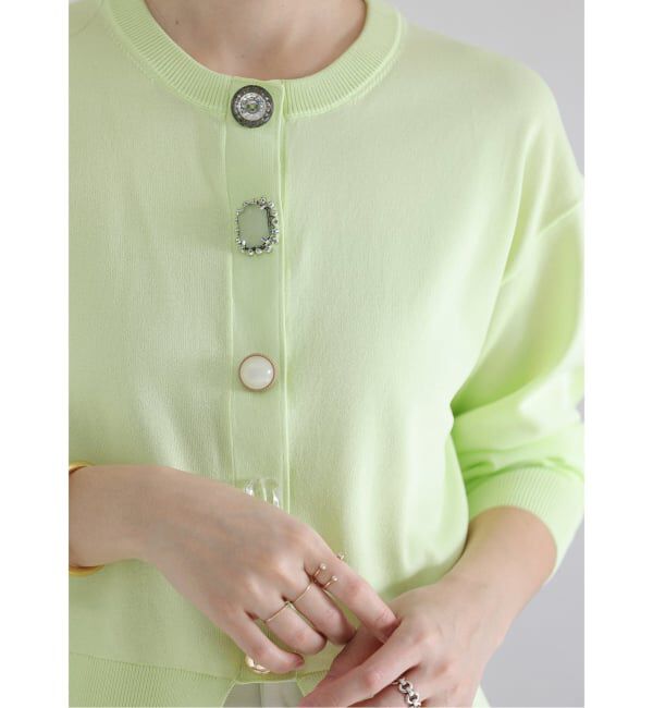  「《予約》【洗える】TORRAZZO DONNA/トラッゾドンナ ビジューカーディガン」|カーディガン|