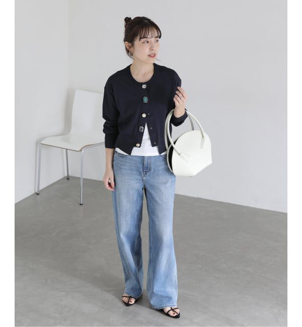  「《予約》【洗える】TORRAZZO DONNA/トラッゾドンナ ビジューカーディガン」|カーディガン|
