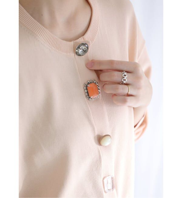  「《予約》【洗える】TORRAZZO DONNA/トラッゾドンナ ビジューカーディガン」|カーディガン|